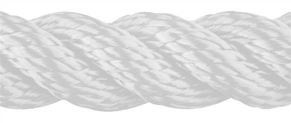 TRECCIA POL. ROUND LINE BIANCO MM.16
