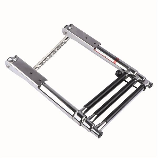 SCALETTA TELESCOPICA INOX C/MANIGLIA 3GR