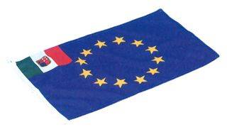 BANDIERA 20X30 EUROPA-ITALIA