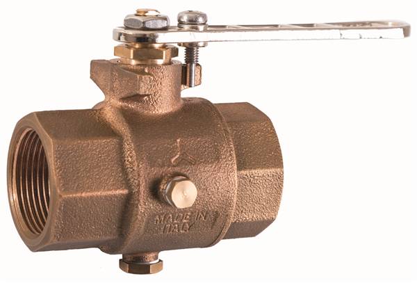 VALVOLA A SFERA BRONZO 2" C/SCARICO