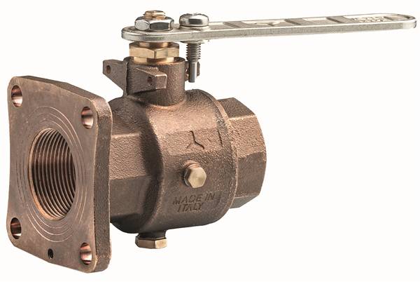 VALVOLA SFERA BRONZO C/FLANGIA 1" 1/2