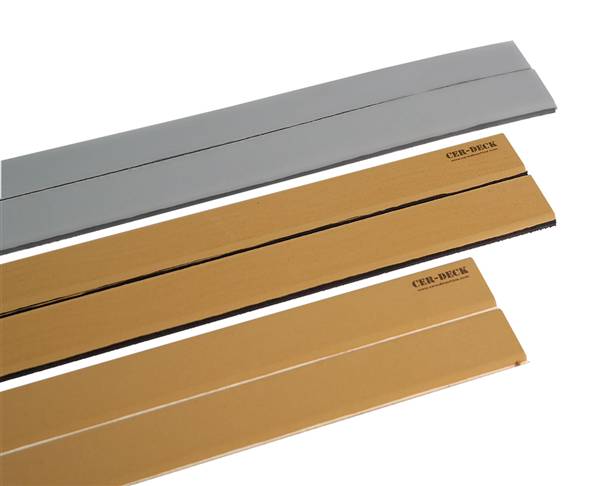 STRISCIA 2 DOGHE TEAK FUGA NERA CM.8X200