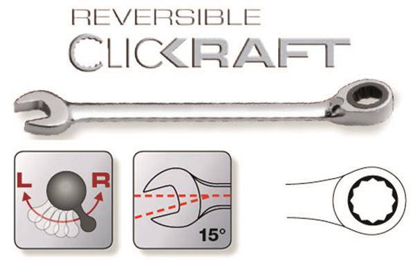 CLICKRAFT CHIAVE REVERSIBILE 17MM