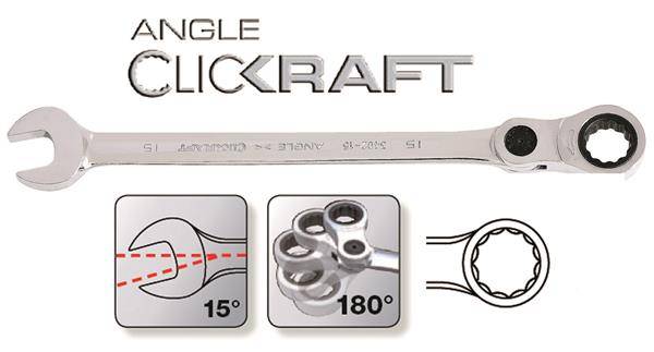 CHIAVE COMBINATA ANGLE CLICKRAFT10M