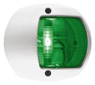 LUCE VERDE 24V PLAST.BIANCA