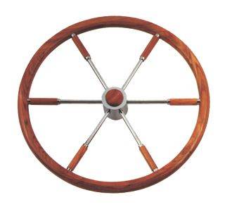 VOLANTE INOX E LEGNO DIAM. 45