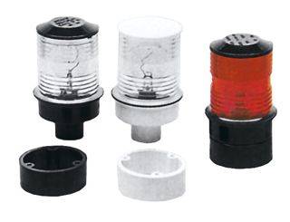 FANALE 360Ø LUCE ROSSA COL. NERO