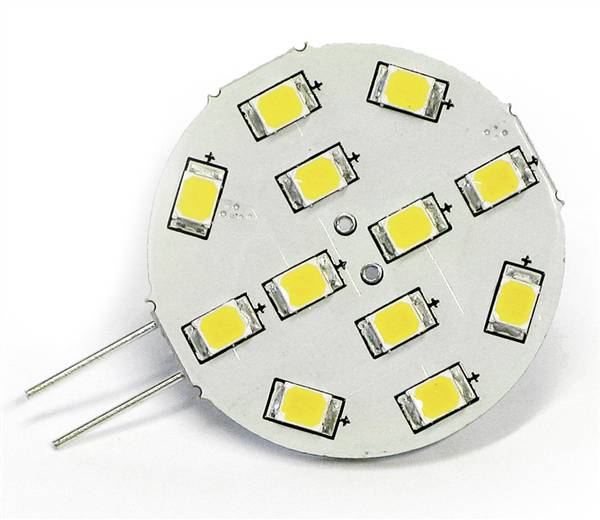 LAMPADA 12 LED G4 LATERALE LUCE CALDA