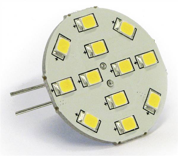 LAMPADA 12 LED G4 POSTERIORE LUCE CALDA