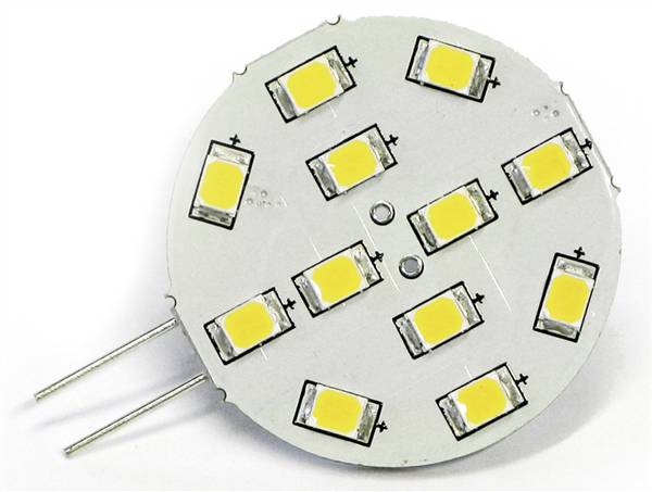 LAMPADA 12 LED G4 DIMM.24V LAT.CALDA