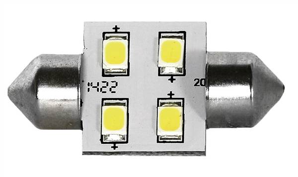 LAMPADA 4 LED SV8.5 MM.31 LUCE CALDA