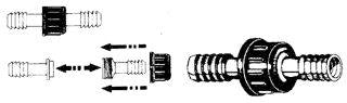 RACCORDO CILINDRICO NYLON MM 30
