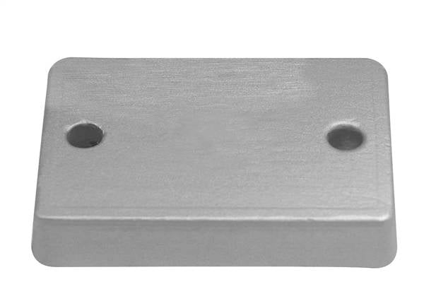 PIASTRA C/FORI ALLUM. MM.130X50X18