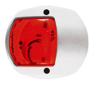 LUCE ROSSA 12V PLAST.BIANCA