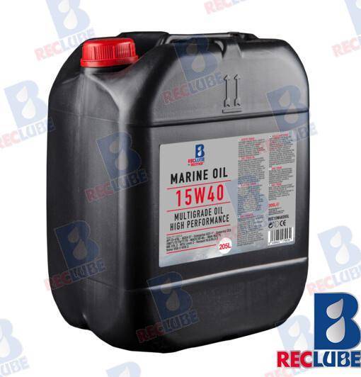 OLIO MARINO 15W-40 MINERALE.  205 L.