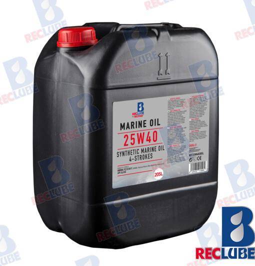 OLIO MARINO 25W40 MISCELA SINT 205L.