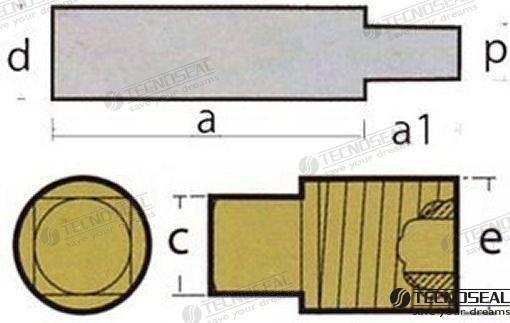 ANODO CATERPILLAR COMPLETO